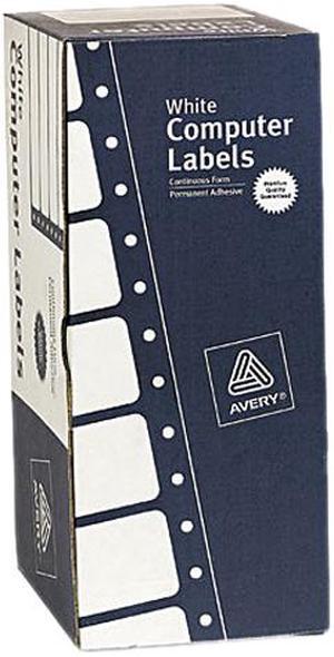 Avery 4022 Dot Matrix Printer Address Labels, 1 Across, 1-15/16 x 4, White, 5000/Box