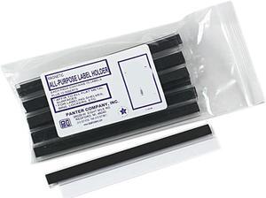 Panter Company PCM-1/2 Clear Magnetic Label Holders, Side Load, 6 x 1/2, Clear, 10/Pack