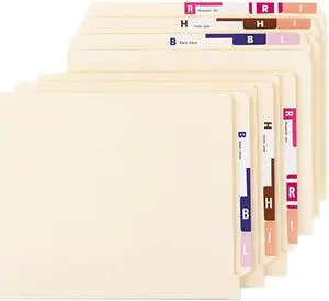Smead 67170 Alpha-Z Color-Coded Second Letter Labels Starter Set, A-Z, 2200/Box