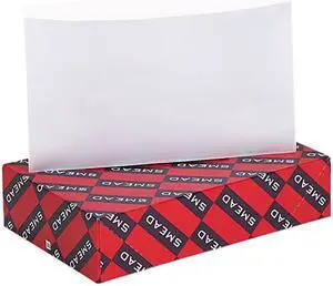 Smead 68185 Self-Adhesive Poly Pockets, Top Load, 9 x 5-9/16, Clear, 100/Box