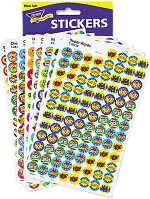 TREND T1945 SuperSpots & SuperShapes Sticker Variety Packs, Positive Praisers, 2500/Pack