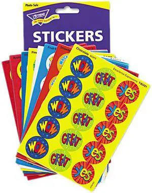 TREND T6490 Stinky Stickers Variety Pack, Praise Words, 432/Pack