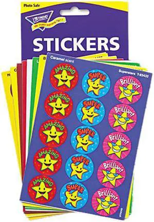 TREND T6491 Stinky Stickers Variety Pack, Fun & Fancy, 432/Pack