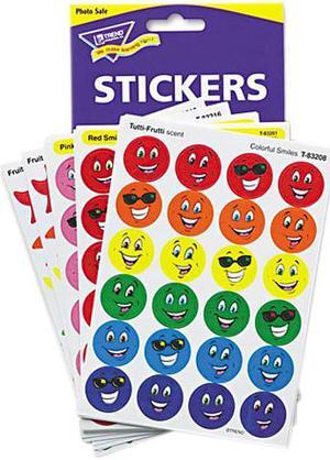TREND T83905 Stinky Stickers Variety Pack, Smiles & Stars, 648/Pack