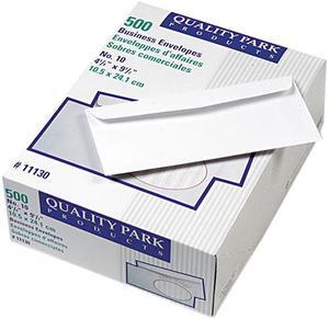 Quality Park 11130 Park Ridge Embossed Executive Envelope, Contemporary, #10, White, 500/Box