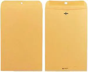 Quality Park 37898 Clasp Envelope, 10 x 15, 28lb, Light Brown, 100/Box