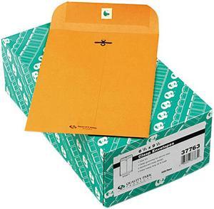 Quality Park 37763 Clasp Envelope, 6 1/2 x 9 1/2, 32lb, Light Brown, 100/Box