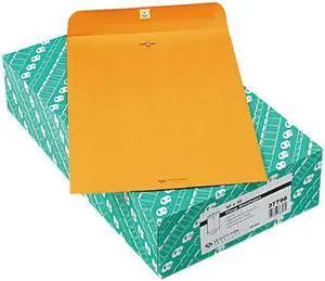 Quality Park 37798 Clasp Envelope, 10 x 15, 32lb, Light Brown, 100/Box