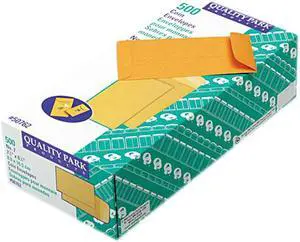 Quality Park 50762 Kraft Coin & Small Parts Envelope, Side Seam, #7, Light Brown, 500/Box