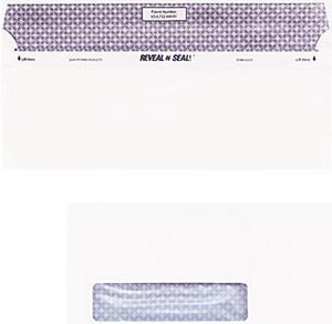 Quality Park 67418 Reveal-N-Seal Window Envelope, Contemporary, #10, White, 500/Box Quality Park 67418 Reveal-N-Seal Window Envelope, Contemporary, #10, White, 500/Box