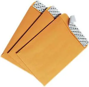 Quality Park 44162 Redi-Strip Catalog Envelope, 6 x 9, Light Brown, 100/Box