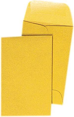 Quality Park 50160 Kraft Coin & Small Parts Envelope, Side Seam, #1, Light Brown, 500/Box