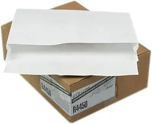 Quality Park R4450 Tyvek Expansion Mailer, 10.00" x 15.00" x 2.00", White, 18.00 lbs., 100/Carton