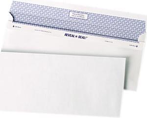 Quality Park 67218 Reveal-N-Seal Business Envelope, Contemporary, #10, White, 500/Box