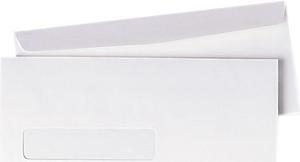 Quality Park 90120 Business Window Envelope, Contemporary, #10, White, 500/Box