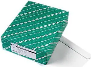 Quality Park 37613 Open Side Booklet Envelope, Contemporary, 13 x 10, White, 100/Box