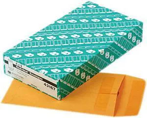 Quality Park 43167 Redi-Seal Catalog Envelope, 6 x 9, Light Brown, 100/Box