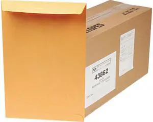 Quality Park 43862 Redi-Seal Catalog Envelope, 10 x 15, Light Brown, 250/Box