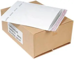 Sealed Air 49676 Jiffy TuffGard Self-Seal Cushioned Mailer, #6, 12 1/2 x 19, White, 25/Carton