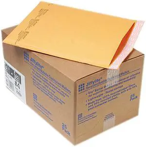 Sealed Air 10189 Jiffylite Self-Seal Mailer, Side Seam, #4, 9 1/2x14 1/2, Gold Brown, 25/Carton