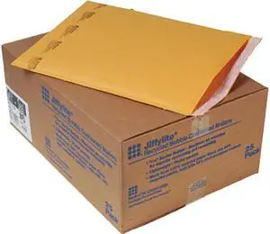 Sealed Air 10191 Jiffylite Self-Seal Mailer, Side Seam, #6, 12 1/2 x 19, Golden Brown, 25/Carton