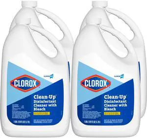 Clorox Clean-Up Disinfectant Cleaner with Bleach Refill, 128 oz x 4 Pack (35420CT)