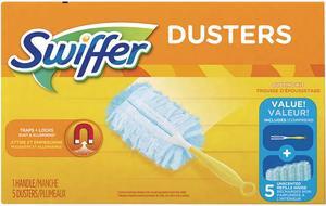 Swiffer PGC11804KT Dusters Starter Kit, Dust Lock Fiber, 6" Handle, Blue/Yellow Swiffer PGC11804KT Dusters Starter Kit, Dust Lock Fiber, 6" Handle, Blue/Yellow