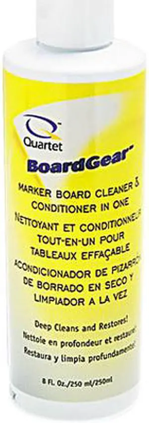 Quartet 551 BoardGear Marker Board Conditioner/Cleaner for Dry Erase Boards, 8 oz. Bottle