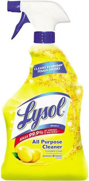 LYSOL Brand 75352CT All-Purpose Cleaner, Lemon, 12 32 oz Spray Bottles/Carton