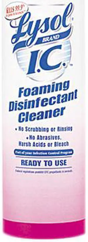 Lysol Foaming Disinfectant Cleaner, 24 oz Aerosol Spray, 12/Carton Lysol Foaming Disinfectant Cleaner, 24 oz Aerosol Spray, 12/Carton