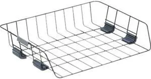 Fellowes 62112 Side Load Letter Desk Tray, Wire, Black