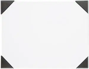 House of Doolittle 400-03 Doodle Desk Pad, 50-Sheet White Pad, Refillable, 22 x 17, Brown