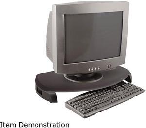 Kantek MS280B CRT/LCD Stand with Keyboard Storage, 23 x 13 1/4 x 3, Black