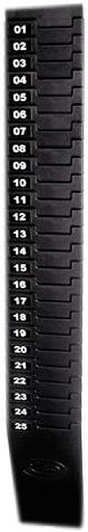 Lathem Time 25-7EX Expandable Time Card Rack, 25-Pocket, Holds Seven Inch Cards, Black Plastic