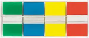 Post-it Flags 680-RYGB2 Flags in Portable Dispenser, Standard, 160 Flags/Dispenser