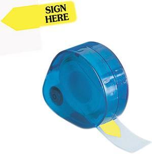 Redi-Tag 81014 Arrow Message Page Flags in Dispenser, "Sign Here", Yellow, 120 Flags/Dispenser
