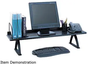 Safco 3603BL Value Mate Desk Riser, 100-Pound Capacity, 42 x 12 x 8, Black