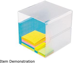 deflect-o 350401 Desk Cube, Clear Plastic, 6 x 6 x 6