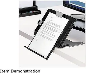 Fellowes Professional Series Document Holder, 12w x 8d x 17 1/4h, Slate Gray/Silver