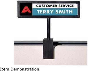 Advantus 75334 People Pointer Cubicle Sign, Plastic, 9 x 2-1/2, Black