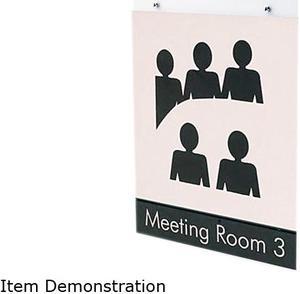 deflect-o 68201 Classic Image Single-Sided Wall Sign Holder, Plastic, 8-1/2 x 11, Clear