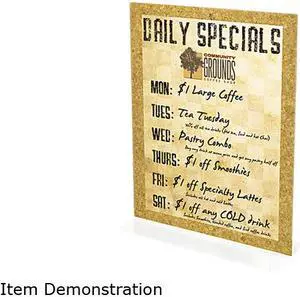 deflect-o 69201 Stand-Up Double-Sided Sign Holder, Plastic, 8-1/2 x 11, Clear