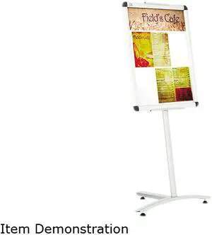 Quartet LCF2418 Clip-Frame Pedestal Sign, Aluminum, 24 x 18, Aluminum