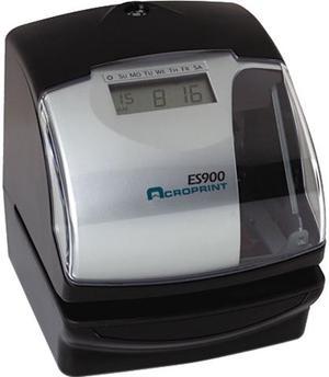 Acroprint 010209000 ES900 Digital Automatic Payroll Recorder/Time Clock, Black