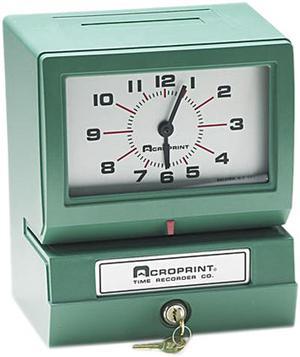 Acroprint 01-2070-411 Model 150 Analog Automatic Print Time Clock with Month/Date/1-12 Hours/Minutes