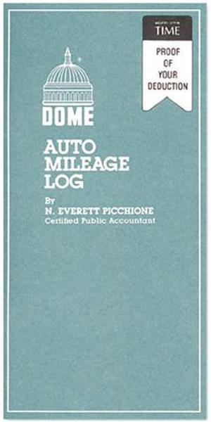 Dome 770 Auto Mileage Log, Undated, 3 1/4 x 6 1/4, 32 Forms