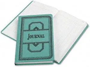 Boorum & Pease 66500J Record/Account Book, Journal Rule, Blue, 500 Pages, 12 1/8 x 7 5/8