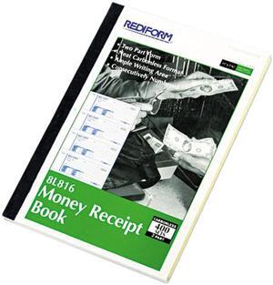 Rediform 8L816 Money Receipt Book, 2-3/4 x 7, Carbonless Duplicate, 400 Sets/Book