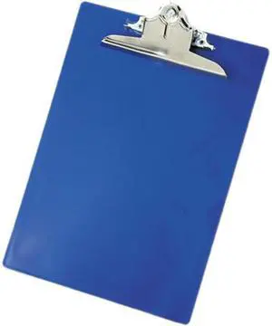 Saunders 21602 Plastic Antimicrobial Clipboard, 1" Capacity, Holds 8-1/2w x 12h, Blue