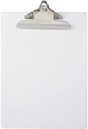 Saunders 21803 Plastic Clipboard, 1" Capacity, Holds 8-1/2w x 11h, Clear